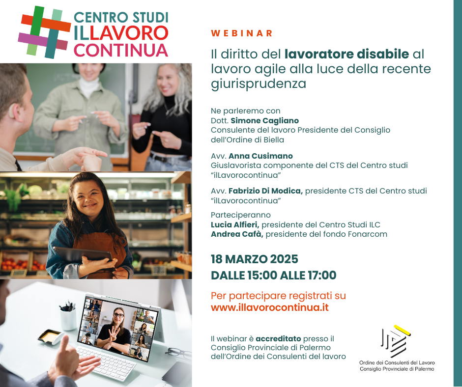 webinar diritto lavoratore disabile al lavoro agile